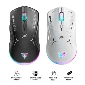 ONIKUMA CW917 RGB Dual Mode Wired + 2.4GHz Wireless Mouse