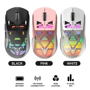 ONIKUMA CW930 RGB Tri-Mode Wireless Gaming Mouse
