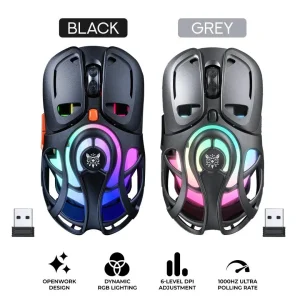 ONIKUMA DM02 RGB Tri-Mode Wireless Gaming Mouse