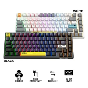 ONIKUMA G58 Hot-Swappable 82-Key RGB Wired Mechanical Gaming Keyboard