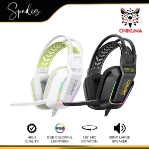Onikuma X13 RGB Colorful Lighting Wired Gaming Headset With Noise Cancelling Microphone
