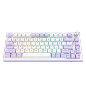 Onikuma MT707 Tri-Mode 81 Keys Mechanical Keyboard with Creative Doll Knob