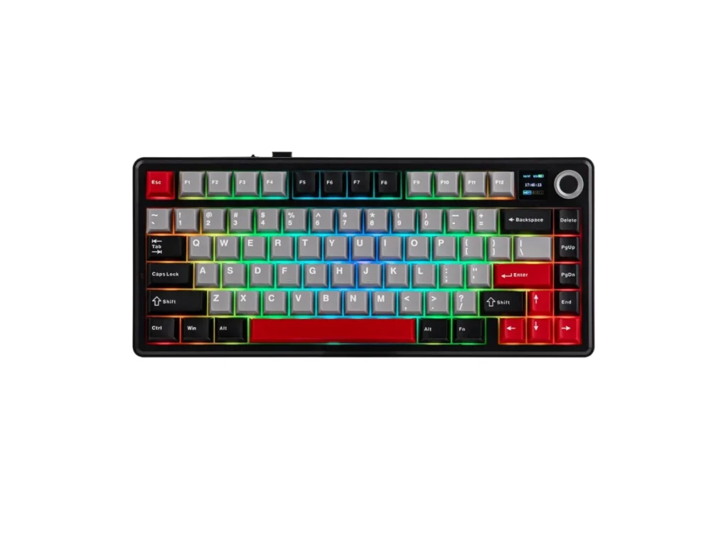 AULA F75 MAX Tri-Mode Wireless Gasket Mechanical Keyboard with TFT Screen and Knob