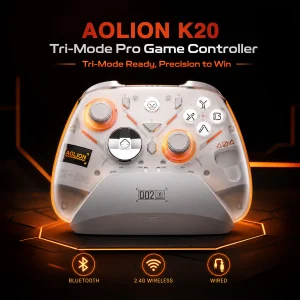 AOLION K20 TMR Wireless Controller with Charging Dock