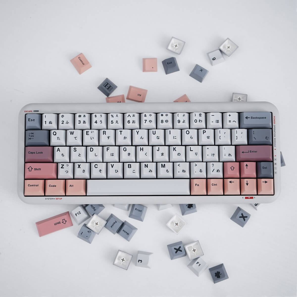 Minimalist Cherry profile PBT keycaps – product photo 2