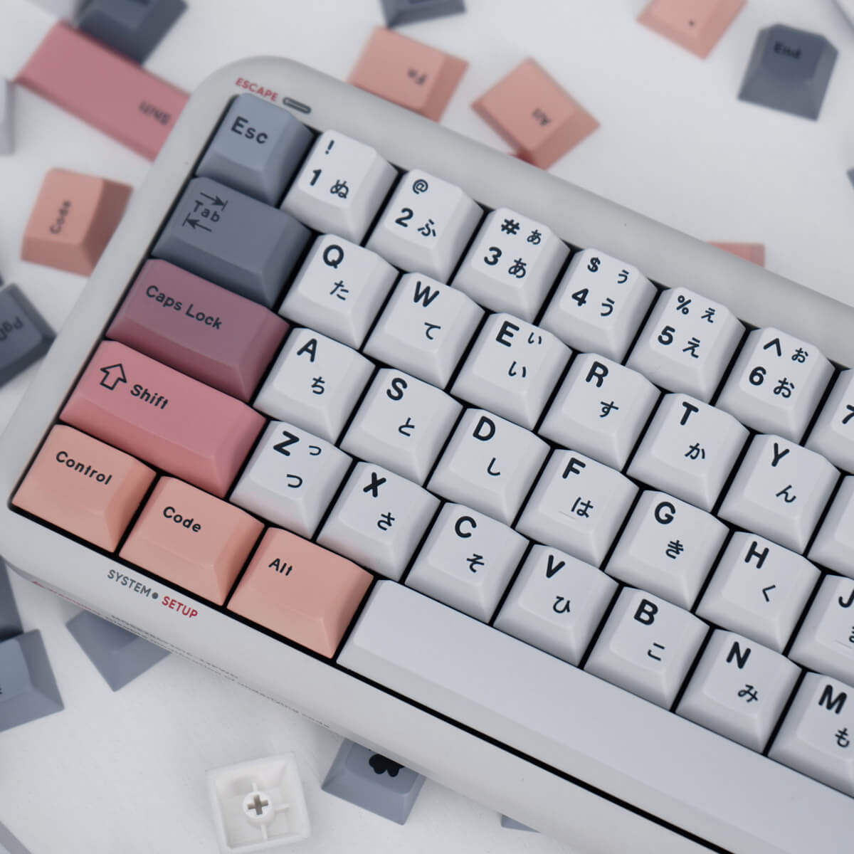 Minimalist Cherry profile PBT keycaps – product photo 6